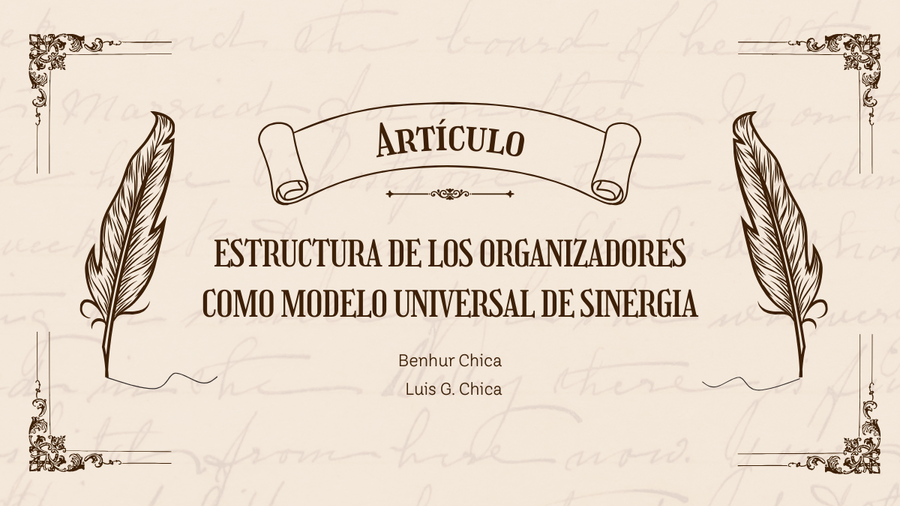 Estructura de los organizadores como modelo universal de sinergia